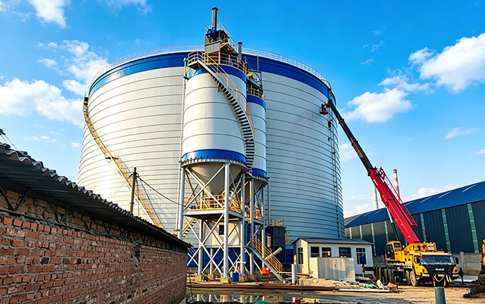 Construction of supporting steel structure