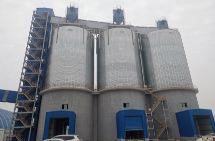 Baowu 3x5,000T Steel Slag Powder Steel Silos Project