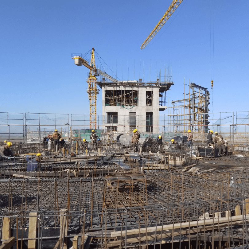 Construction of Silo Roof Beam Plate