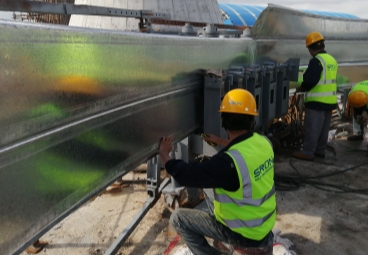 Lifting of the silo