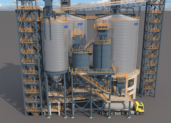 Ore Powder Steel Silo