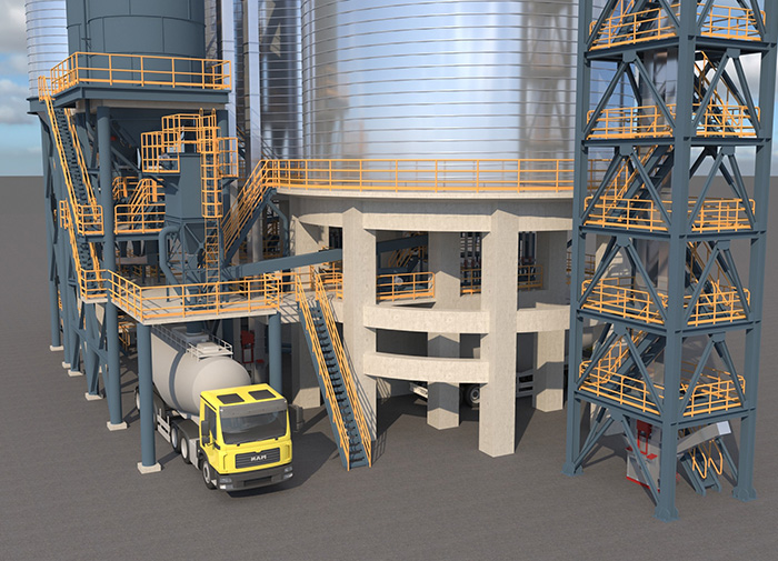 Ore Powder Steel Silo