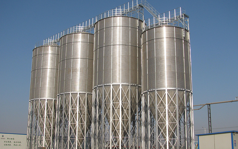 Plastic Particle Steel Silo